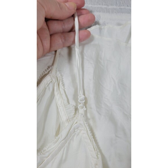 Wilfred‎ by Aritzia 100% Cupro Camisole Top Women’s Large Ivory White Adjustable - Picture 8 of 8